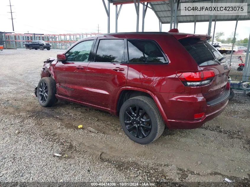 2020 Jeep Grand Cherokee Altitude 4X4 VIN: 1C4RJFAGXLC423075 Lot: 40474306