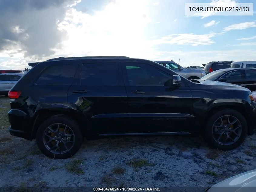 2020 Jeep Grand Cherokee Limited X 4X2 VIN: 1C4RJEBG3LC219453 Lot: 40476824