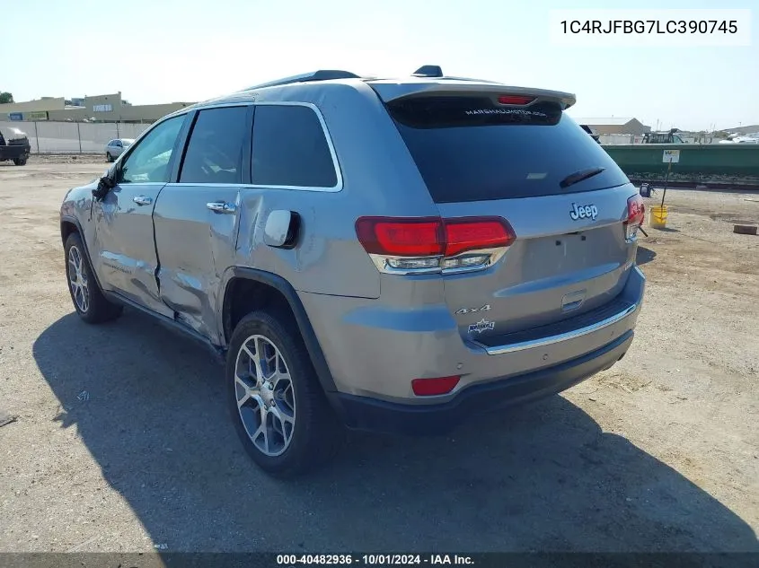 2020 Jeep Grand Cherokee Limited 4X4 VIN: 1C4RJFBG7LC390745 Lot: 40482936