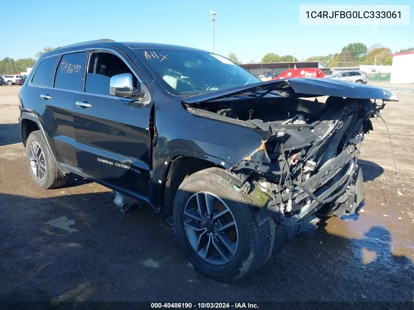 2020 Jeep Grand Cherokee Limited 4X4 VIN: 1C4RJFBG0LC333061 Lot: 40486190