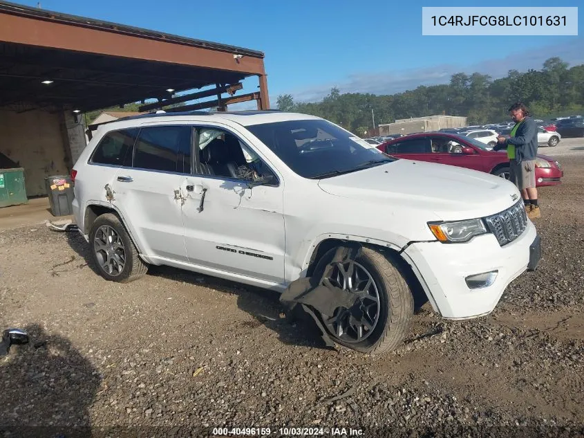 2020 Jeep Grand Cherokee Overland 4X4 VIN: 1C4RJFCG8LC101631 Lot: 40496159