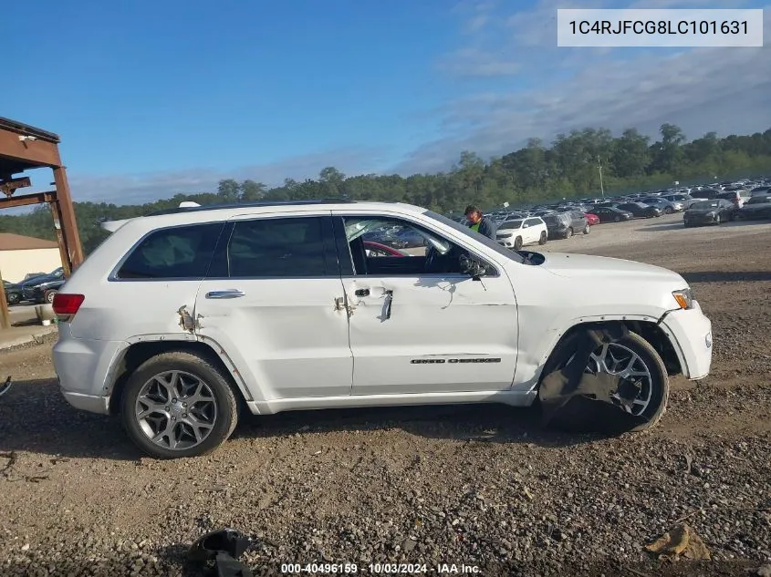 2020 Jeep Grand Cherokee Overland 4X4 VIN: 1C4RJFCG8LC101631 Lot: 40496159