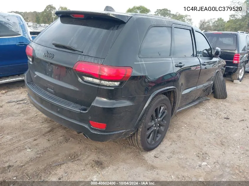 2020 Jeep Grand Cherokee Altitude 4X2 VIN: 1C4RJEAG0LC379520 Lot: 40502400