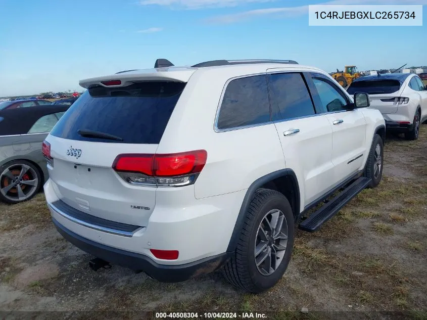 2020 Jeep Grand Cherokee Limited 4X2 VIN: 1C4RJEBGXLC265734 Lot: 40508304