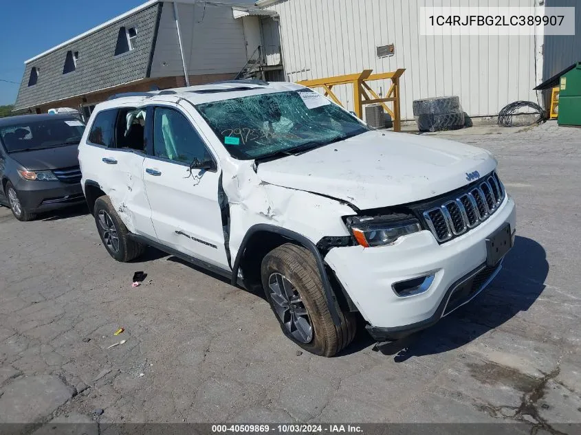 2020 Jeep Grand Cherokee Limited 4X4 VIN: 1C4RJFBG2LC389907 Lot: 40509869