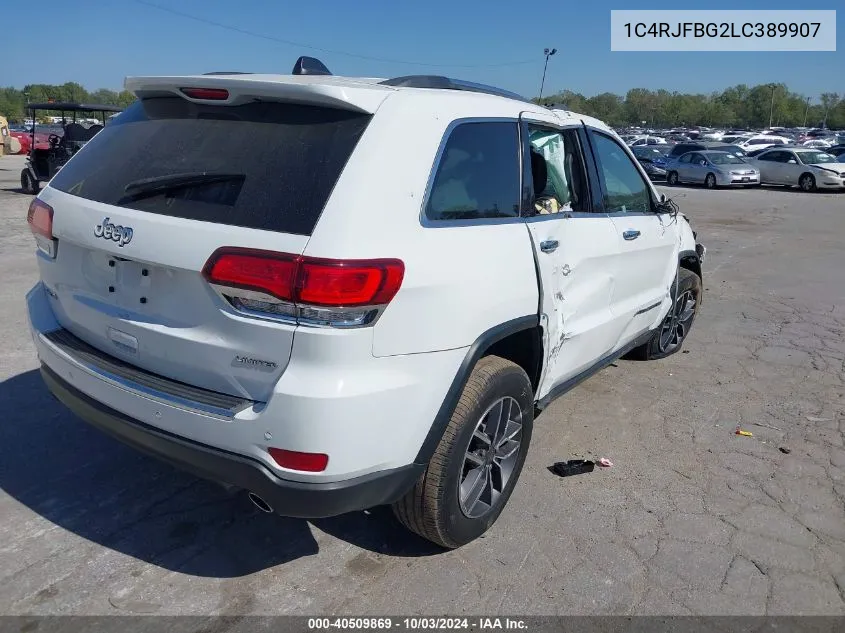 2020 Jeep Grand Cherokee Limited 4X4 VIN: 1C4RJFBG2LC389907 Lot: 40509869