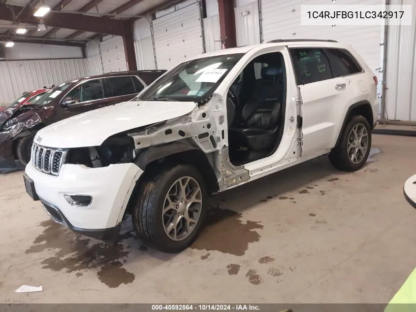 2020 Jeep Grand Cherokee Limited VIN: 1C4RJFBG1LC342917 Lot: 40592864