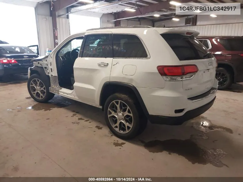 2020 Jeep Grand Cherokee Limited VIN: 1C4RJFBG1LC342917 Lot: 40592864