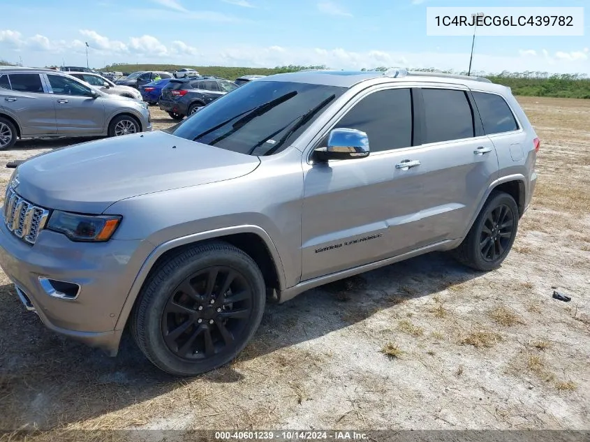 2020 Jeep Grand Cherokee Overland 4X2 VIN: 1C4RJECG6LC439782 Lot: 40601239