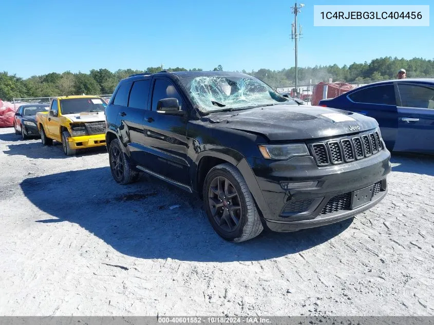 2020 Jeep Grand Cherokee Limited X 4X2 VIN: 1C4RJEBG3LC404456 Lot: 40601552