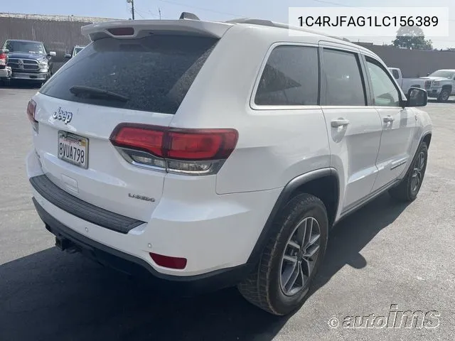 2020 Jeep Grand Cherokee Laredo E 4X4 VIN: 1C4RJFAG1LC156389 Lot: 40625843