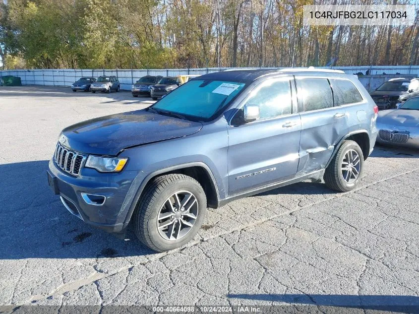 2020 Jeep Grand Cherokee Limited 4X4 VIN: 1C4RJFBG2LC117034 Lot: 40664098