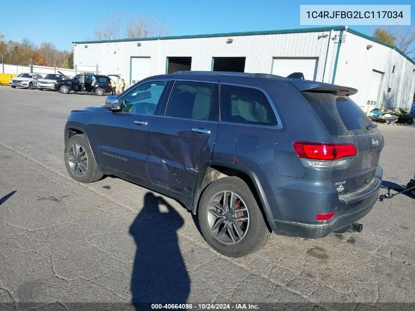 2020 Jeep Grand Cherokee Limited 4X4 VIN: 1C4RJFBG2LC117034 Lot: 40664098