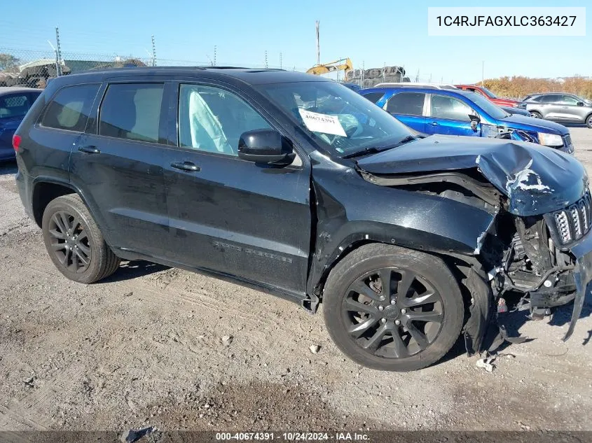 2020 Jeep Grand Cherokee Altitude 4X4 VIN: 1C4RJFAGXLC363427 Lot: 40674391