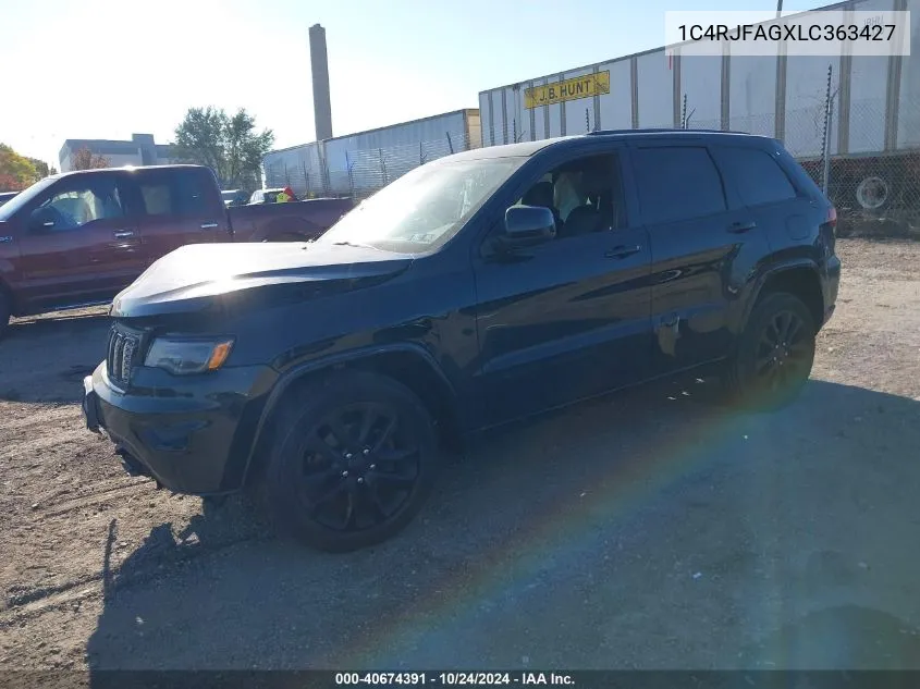 2020 Jeep Grand Cherokee Altitude 4X4 VIN: 1C4RJFAGXLC363427 Lot: 40674391