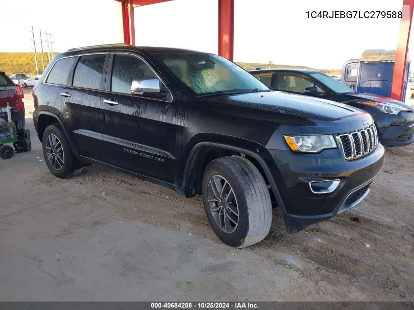 2020 Jeep Grand Cherokee Limited 4X2 VIN: 1C4RJEBG7LC279588 Lot: 40684288