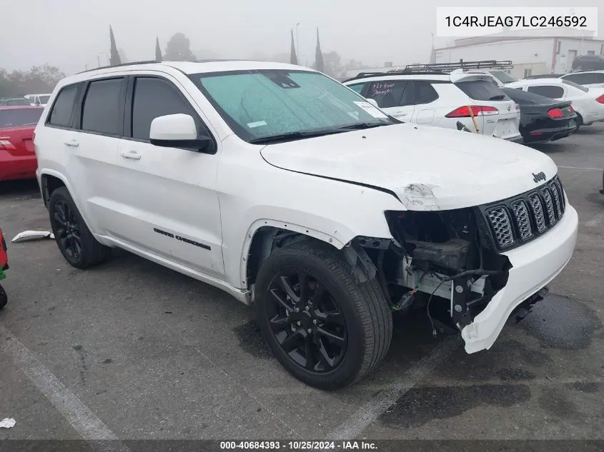 2020 Jeep Grand Cherokee Altitude 4X2 VIN: 1C4RJEAG7LC246592 Lot: 40684393