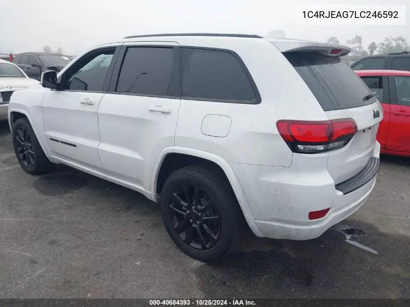 2020 Jeep Grand Cherokee Altitude 4X2 VIN: 1C4RJEAG7LC246592 Lot: 40684393