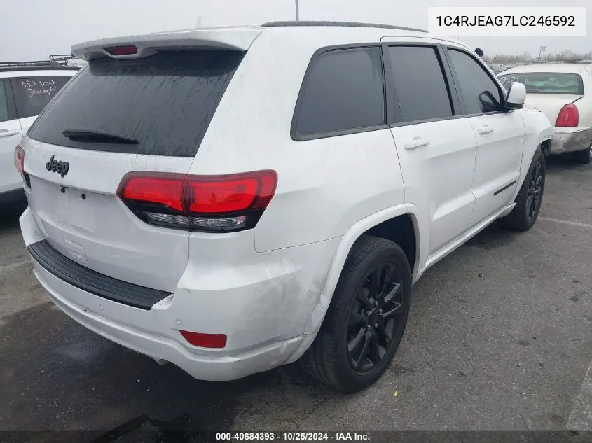 2020 Jeep Grand Cherokee Altitude 4X2 VIN: 1C4RJEAG7LC246592 Lot: 40684393