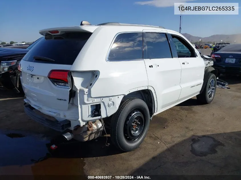 2020 Jeep Grand Cherokee Limited 4X2 VIN: 1C4RJEBG7LC265335 Lot: 40693937