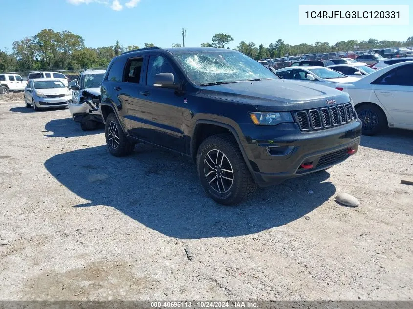 2020 Jeep Grand Cherokee Trailhawk 4X4 VIN: 1C4RJFLG3LC120331 Lot: 40695113