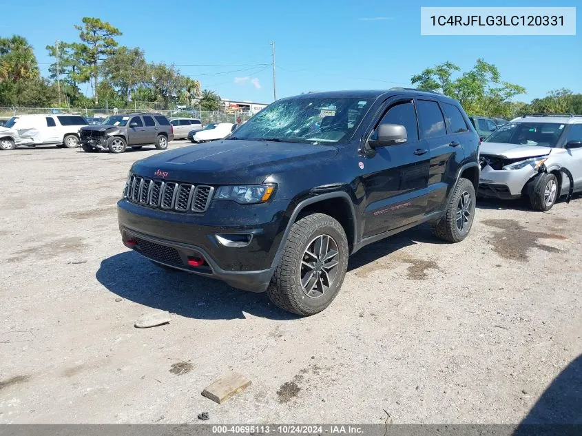 2020 Jeep Grand Cherokee Trailhawk 4X4 VIN: 1C4RJFLG3LC120331 Lot: 40695113