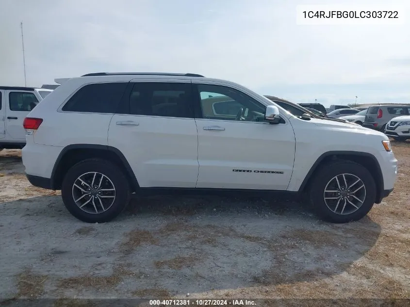 2020 Jeep Grand Cherokee Limited 4X4 VIN: 1C4RJFBG0LC303722 Lot: 40712381