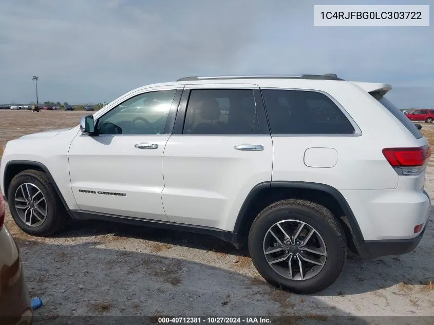 2020 Jeep Grand Cherokee Limited 4X4 VIN: 1C4RJFBG0LC303722 Lot: 40712381