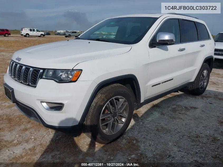 2020 Jeep Grand Cherokee Limited 4X4 VIN: 1C4RJFBG0LC303722 Lot: 40712381