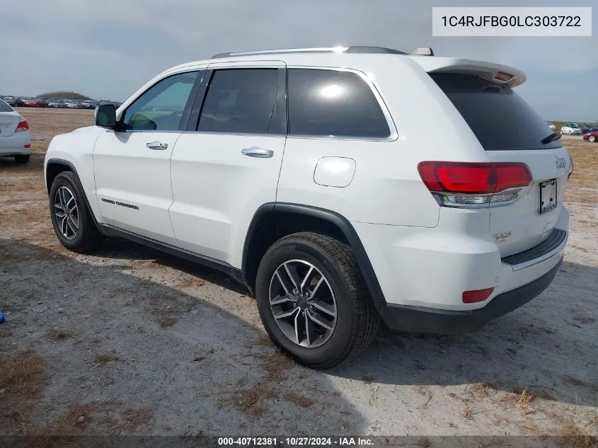 2020 Jeep Grand Cherokee Limited 4X4 VIN: 1C4RJFBG0LC303722 Lot: 40712381