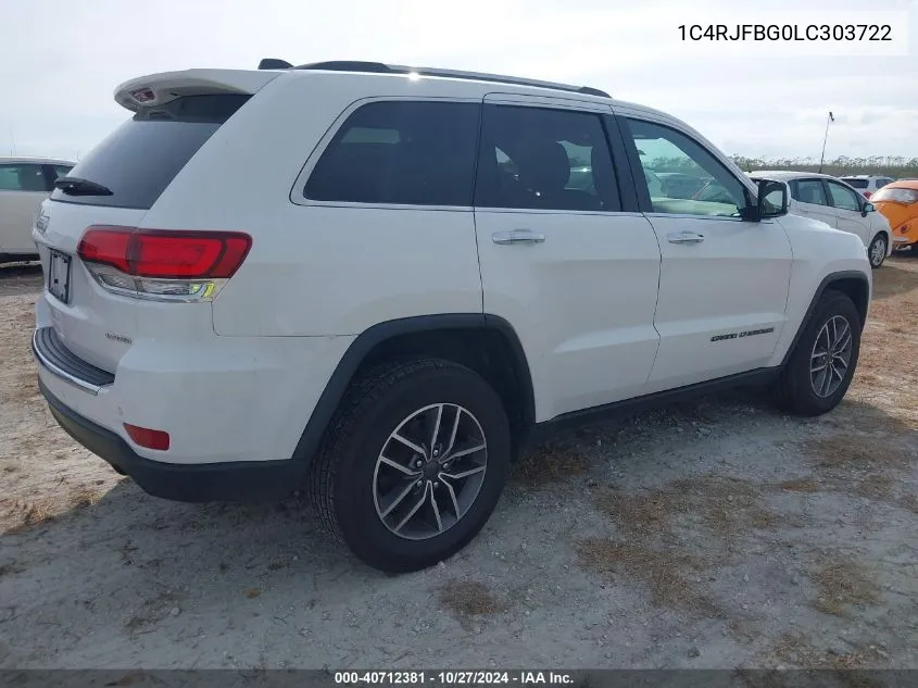 2020 Jeep Grand Cherokee Limited 4X4 VIN: 1C4RJFBG0LC303722 Lot: 40712381