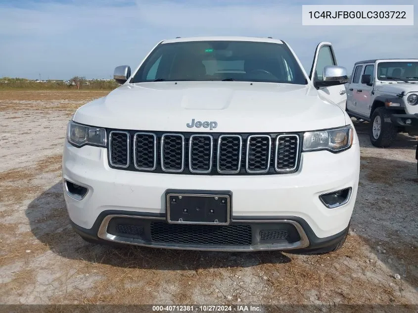 2020 Jeep Grand Cherokee Limited 4X4 VIN: 1C4RJFBG0LC303722 Lot: 40712381