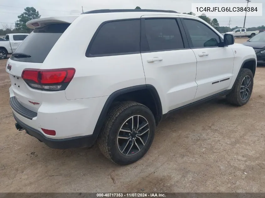 2020 Jeep Grand Cherokee Trailhawk 4X4 VIN: 1C4RJFLG6LC384384 Lot: 40717353