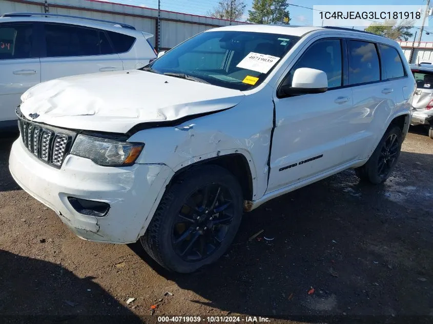 2020 Jeep Grand Cherokee Laredo VIN: 1C4RJEAG3LC181918 Lot: 40719039