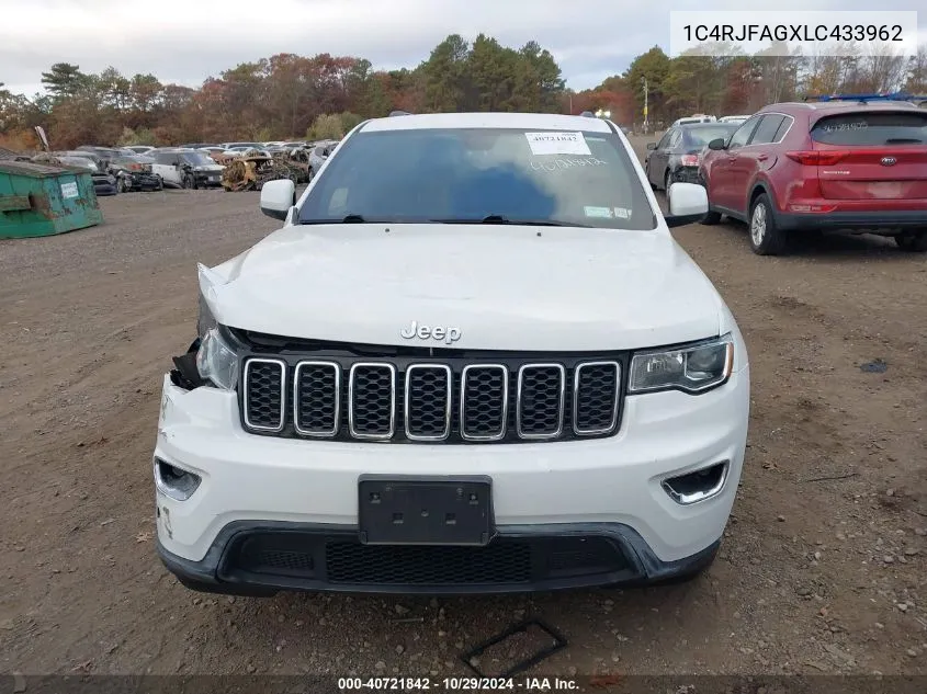 2020 Jeep Grand Cherokee Laredo E 4X4 VIN: 1C4RJFAGXLC433962 Lot: 40721842