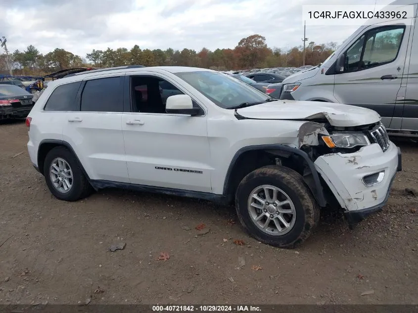 2020 Jeep Grand Cherokee Laredo E 4X4 VIN: 1C4RJFAGXLC433962 Lot: 40721842