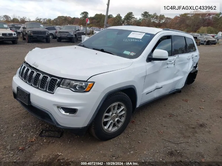 2020 Jeep Grand Cherokee Laredo E 4X4 VIN: 1C4RJFAGXLC433962 Lot: 40721842