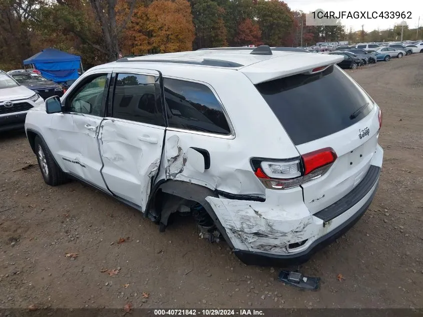 2020 Jeep Grand Cherokee Laredo E 4X4 VIN: 1C4RJFAGXLC433962 Lot: 40721842