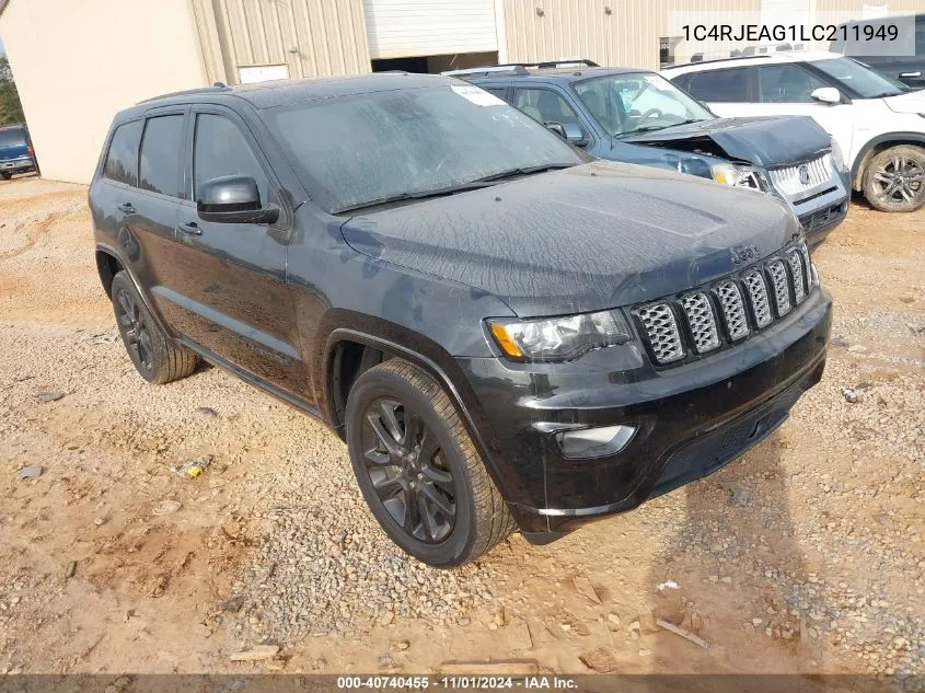 2020 Jeep Grand Cherokee Altitude 4X2 VIN: 1C4RJEAG1LC211949 Lot: 40740455