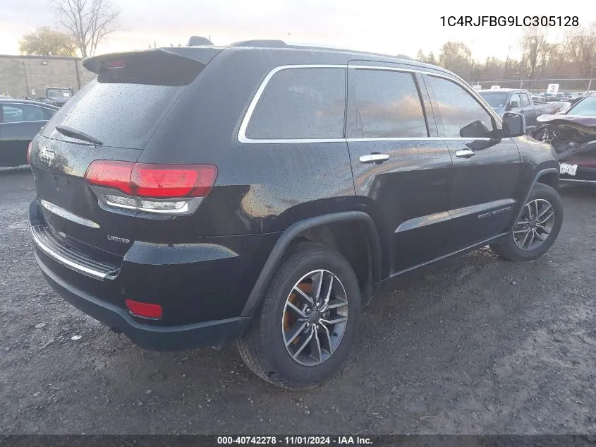 2020 Jeep Grand Cherokee Limited 4X4 VIN: 1C4RJFBG9LC305128 Lot: 40742278