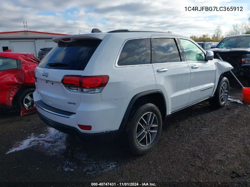 2020 Jeep Grand Cherokee Limited 4X4 VIN: 1C4RJFBG7LC365912 Lot: 40747431