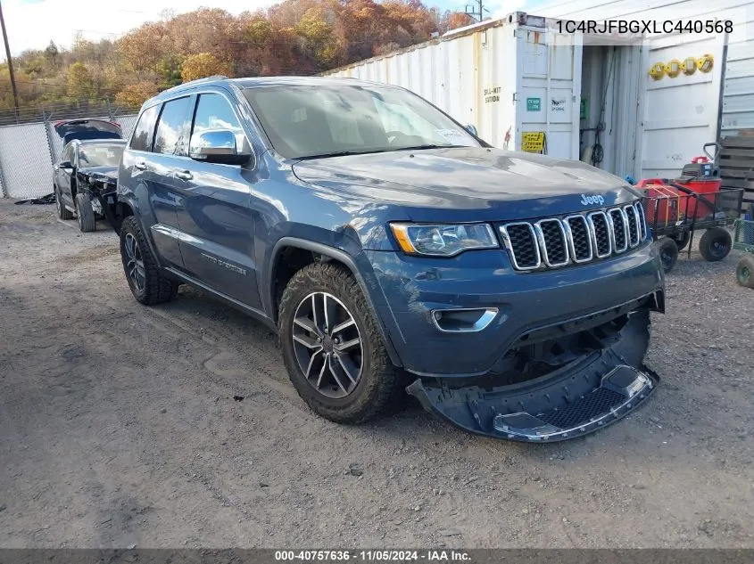 2020 Jeep Grand Cherokee Limited 4X4 VIN: 1C4RJFBGXLC440568 Lot: 40757636