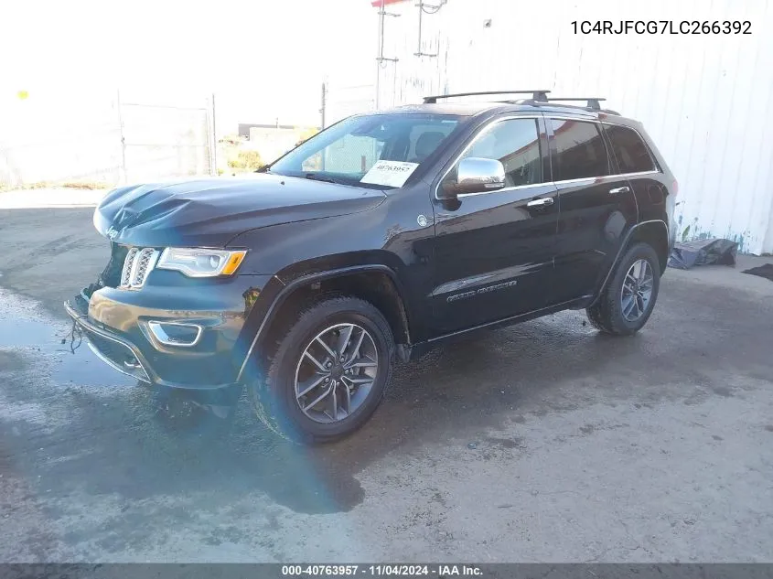 2020 Jeep Grand Cherokee Overland 4X4 VIN: 1C4RJFCG7LC266392 Lot: 40763957