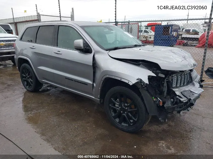 2020 Jeep Grand Cherokee Laredo VIN: 1C4RJEAG2LC392060 Lot: 40765662