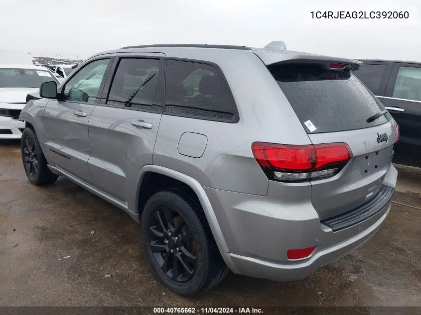 2020 Jeep Grand Cherokee Laredo VIN: 1C4RJEAG2LC392060 Lot: 40765662