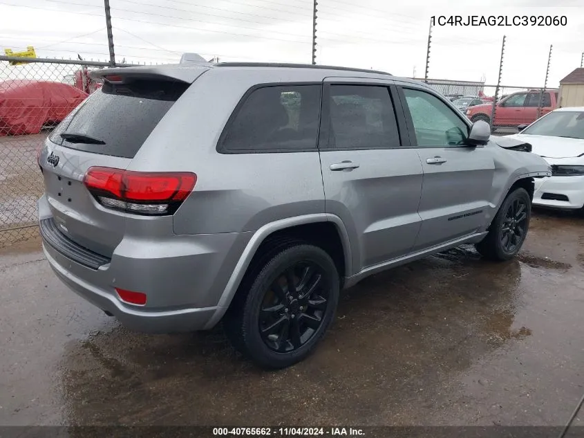 2020 Jeep Grand Cherokee Laredo VIN: 1C4RJEAG2LC392060 Lot: 40765662