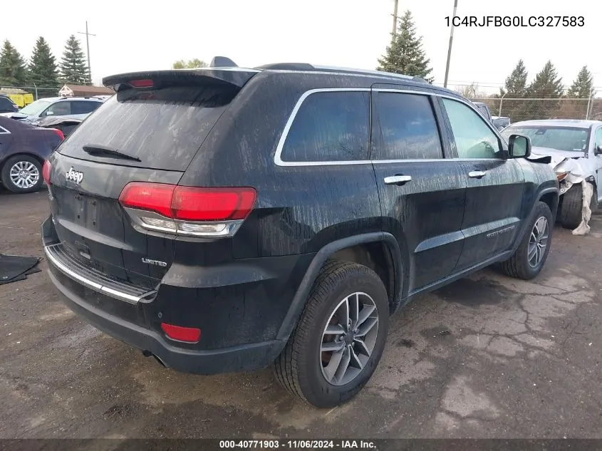 2020 Jeep Grand Cherokee Limited 4X4 VIN: 1C4RJFBG0LC327583 Lot: 40771903