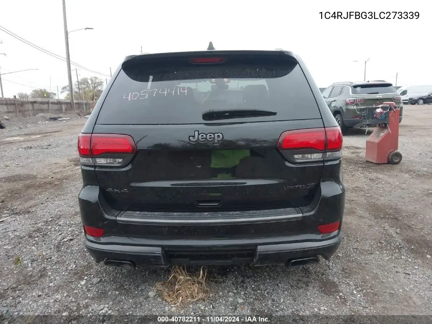 2020 Jeep Grand Cherokee Limited X 4X4 VIN: 1C4RJFBG3LC273339 Lot: 40782211