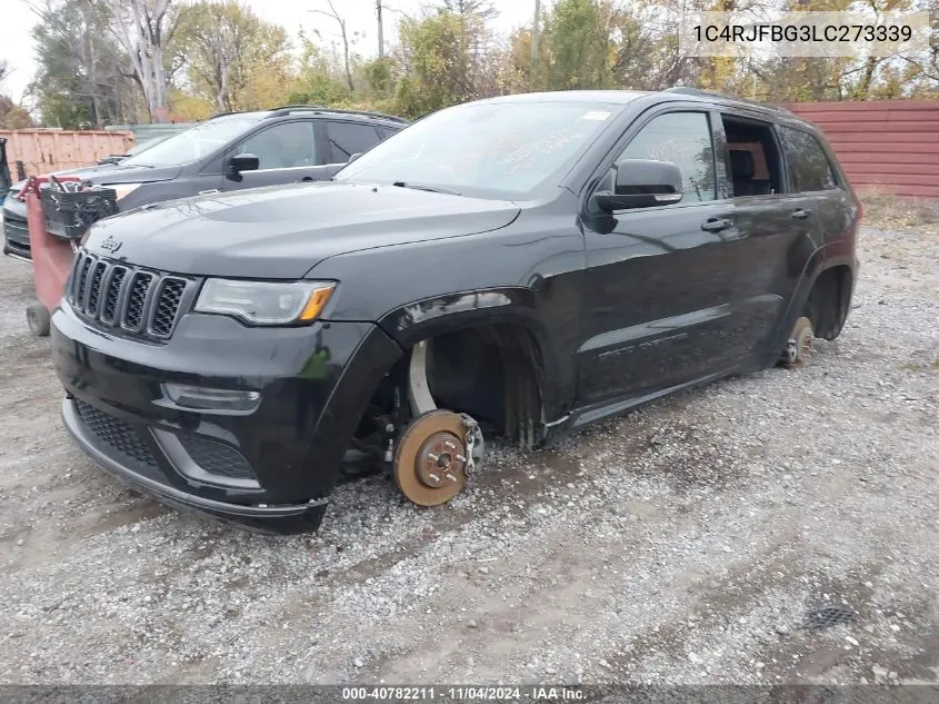 2020 Jeep Grand Cherokee Limited X 4X4 VIN: 1C4RJFBG3LC273339 Lot: 40782211