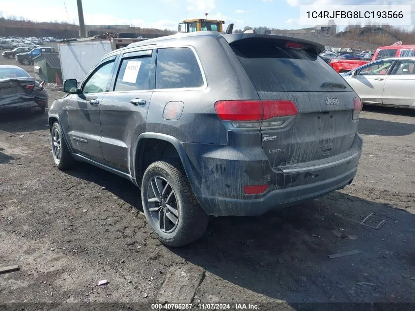 2020 Jeep Grand Cherokee Limited 4X4 VIN: 1C4RJFBG8LC193566 Lot: 40785287